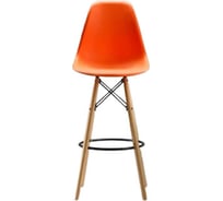 Барный стул LEON GROUP в стиле eames dsw, оранжевый, 1 шт. LEON1801B-ORANGE1