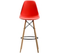 Барный стул LEON GROUP в стиле eames dsw, красный, 1 шт. LEON1801B-RED1