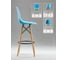 Барный стул LEON GROUP в стиле eames dsw, синий, 1 шт. LEON1801B-DBL1 3