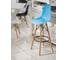 Барный стул LEON GROUP в стиле eames dsw, синий, 1 шт. LEON1801B-DBL1 5