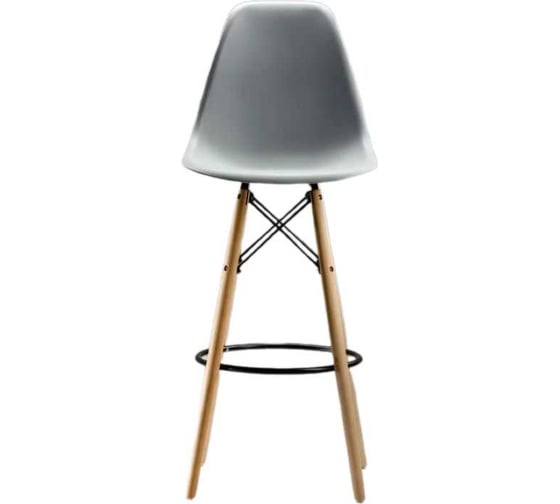 Барный стул LEON GROUP в стиле eames dsw, светло-серый, 1 шт. LEON1801B-LG1