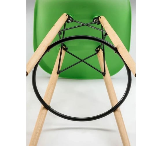 Барный стул LEON GROUP в стиле eames dsw, салатовый, 1 шт. LEON1801B-GREEN1