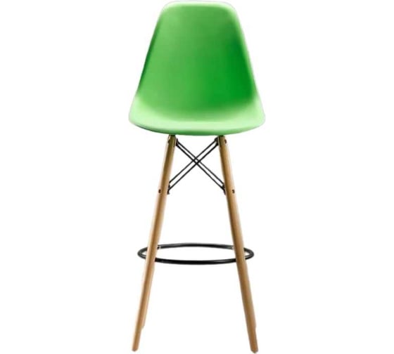 Барный стул LEON GROUP в стиле eames dsw, салатовый, 1 шт. LEON1801B-GREEN1