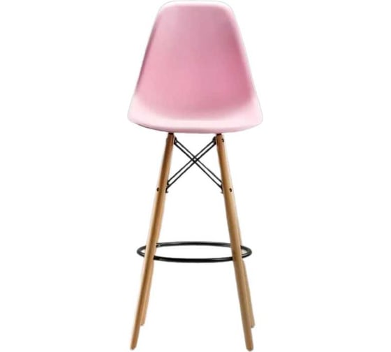 Барный стул LEON GROUP в стиле eames dsw, розовый, 1 шт. LEON1801B-PIN1 1
