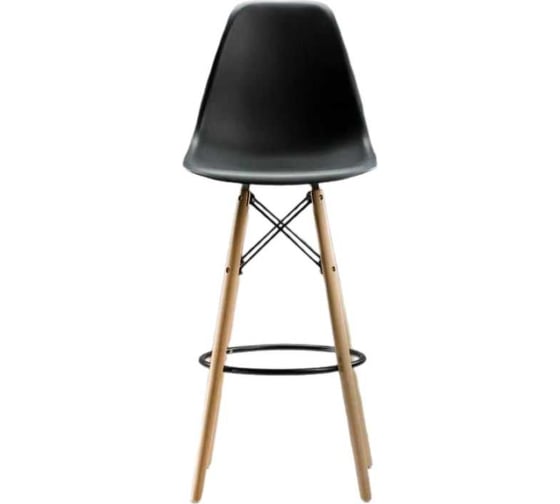 Барный стул LEON GROUP в стиле eames dsw, черный, 1 шт. LEON1801B-BL1