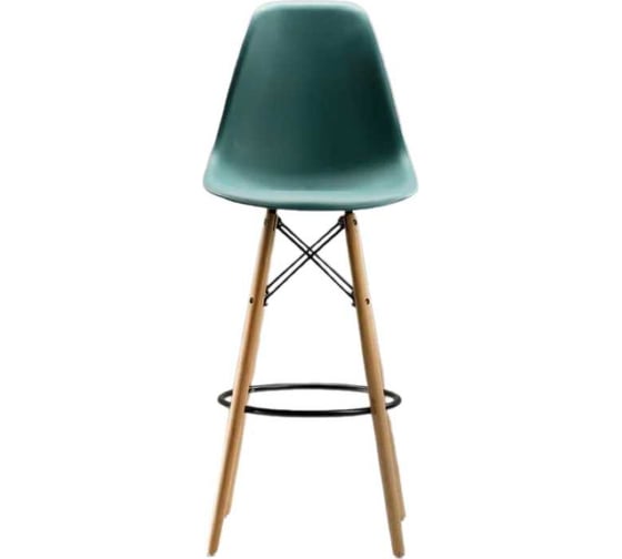 Барный стул LEON GROUP в стиле eames dsw, темно-зеленый, 1 шт. LEON1801B-DGR1