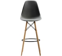 Барный стул LEON GROUP в стиле eames dsw, темно-серый, 1 шт. LEON1801B-DG1