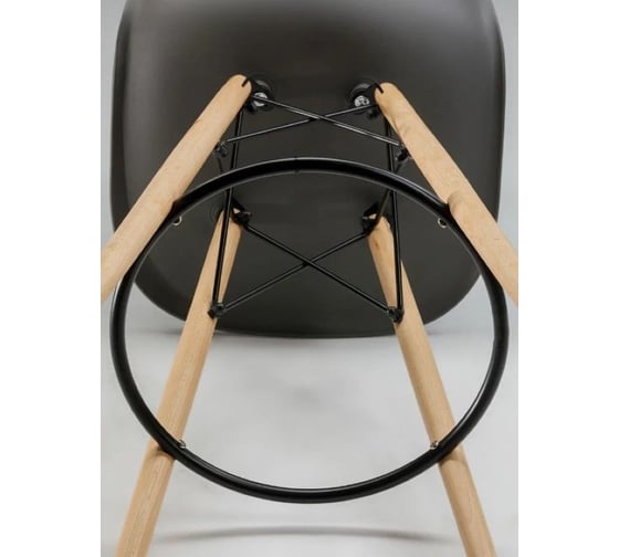Барный стул LEON GROUP в стиле eames dsw, темно-серый, 1 шт. LEON1801B-DG1