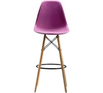 Барный стул LEON GROUP в стиле eames dsw сиреневый, 1 шт. LEON1801B-LILAC1