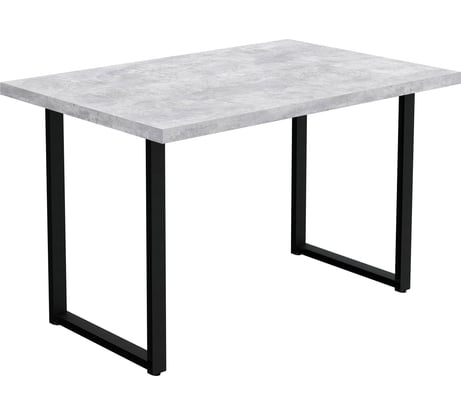 Обеденный стол Alternative п-образный, бетон светлый, 9631 пч, 38 мм, 1200x800x750, в 1 коробке 00000053847