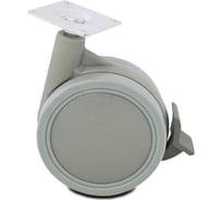 Колесная опора с тормозом JET 340 с поворотной площадкой, D 60 мм FU340B.060GR99