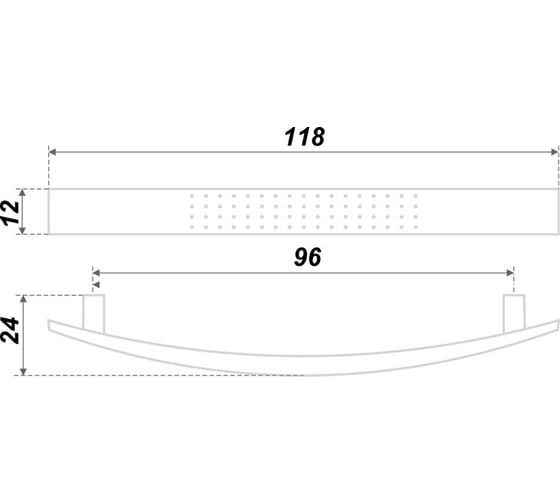 Ручка BOYARD S0230/96 RS002GP.4/96