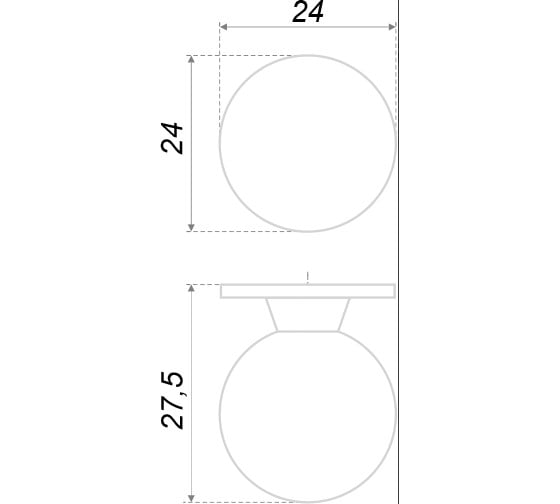 Ручка BOYARD C0630 RC006GP.4
