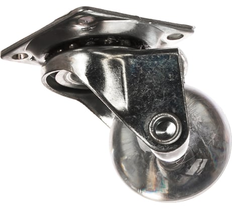 Колесная опора без тормоза, с площадкой для крепления JET 3020A D35мм прозрачный FF3020A.035TP99