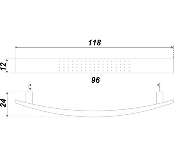 Ручка BOYARD S0260/96 RS002SC.4/96