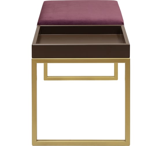 Банкетка GreenWeen ALBA BOX золотая, Marsala, BrownBox, 850x400x450 GW-ALBABOX-MARSBROWN-850G