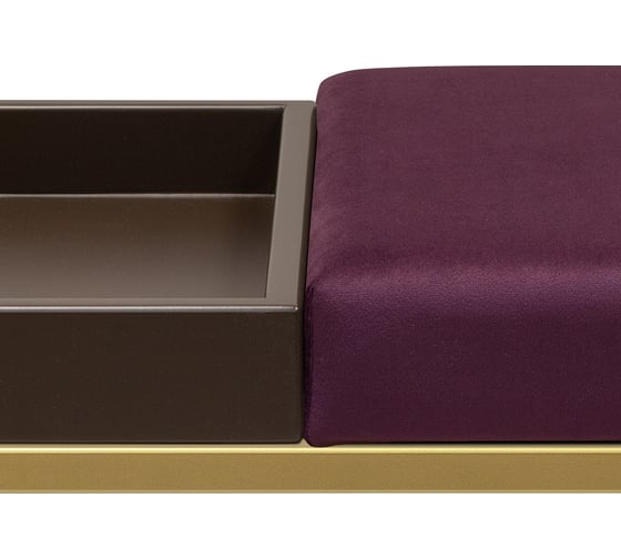 Банкетка GreenWeen ALBA BOX золотая, Marsala, BrownBox, 850x400x450 GW-ALBABOX-MARSBROWN-850G