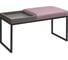 Банкетка GreenWeen ALBA BOX черная, Dusty Pink, GreyBox, 850x400x450 GW-ALBABOX-DPGREY-850B 1