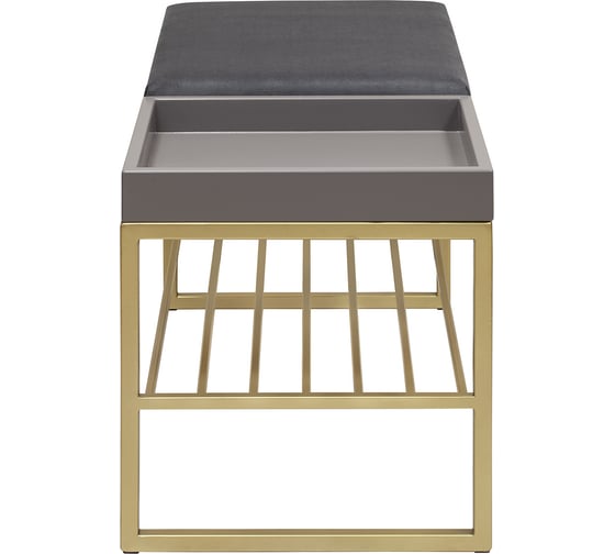 Банкетка GreenWeen RUBY BOX золотая, Mouse Grey, GreyBox, 850x400x450 GW-RUBYBOX-MGGREY-850G