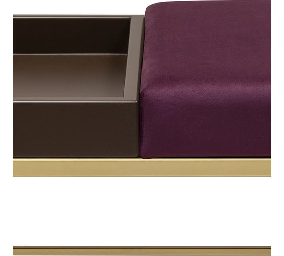 Банкетка GreenWeen RUBY BOX золотая, Marsala, BrownBox, 850x400x450 GW-RUBYBOX-MARSBROWN-850G