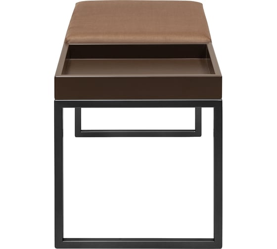 Банкетка GreenWeen ALBA BOX черная, Mocco, BrownBox, 850x400x450 GW-ALBABOX-MOCBROWN-850B