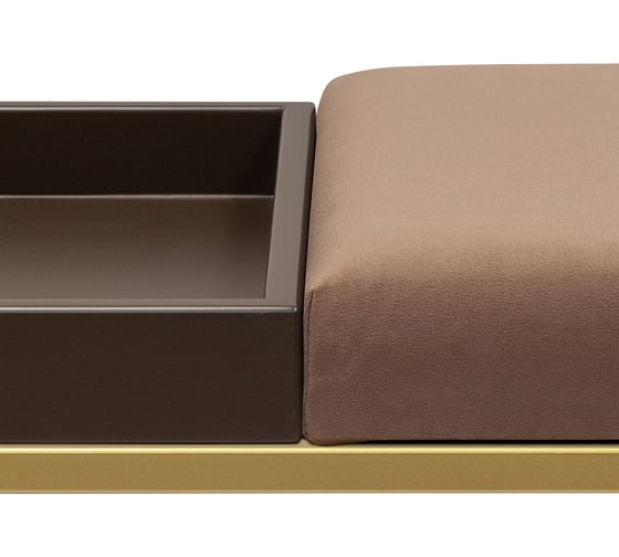 Банкетка GreenWeen ALBA BOX золотая, Mocco, BrownBox, 850x400x450 GW-ALBABOX-MOCBROWN-850G