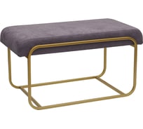 Банкетка GreenWeen SIENA MINI ANTRACITE золотая, 810x420x440 GW-SIENAMINI-ANTR-810G
