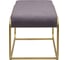 Банкетка GreenWeen SIENA MINI ANTRACITE золотая, 810x420x440 GW-SIENAMINI-ANTR-810G 3