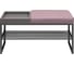 Банкетка GreenWeen RUBY BOX черная, Dusty Pink, GreyBox, 850x400x450 GW-RUBYBOX-DPGREY-850B 2