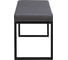 Банкетка GreenWeen ALBA SMART черная, Light Blue, 650x350x450 GW-ALBASMART-LB-650B 1