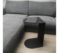 Журнальный столик GENGLASS золотой металлический приставной EVULO GGT-13-2