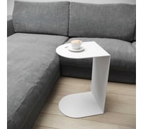 Журнальный столик GENGLASS золотой металлический приставной EVULO GGT-13-3