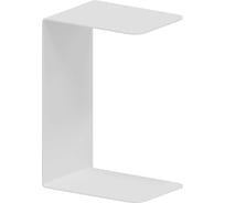 Журнальный столик GENGLASS белый металлический приставной RILONI GGT-12-3
