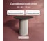 Обеденный стол GENGLASS круглый с металлическим подстольем 400x400 мм, TRUBIS Wood, белое подстолье, черная столешница 90 см GGT-03-3-2-L-90 2