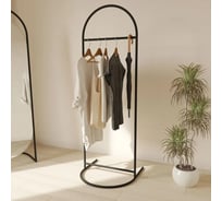 Напольная вешалка для одежды GENGLASS EVESA Black металлическая GGR-10-2
