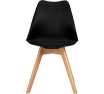 Стул LEON GROUP мягкий, в стиле eames dsw, черный, 1 шт. LEON1804M-BL1