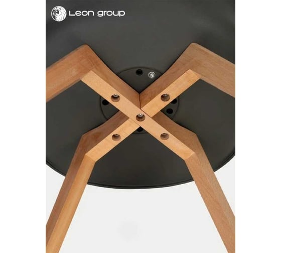 Стул LEON GROUP мягкий, в стиле eames dsw, темно-серый, 1 шт. LEON1804M-DG1