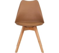 Стул LEON GROUP мягкий, в стиле eames dsw, светло-коричневый, 1 шт. LEON1804M-LB1
