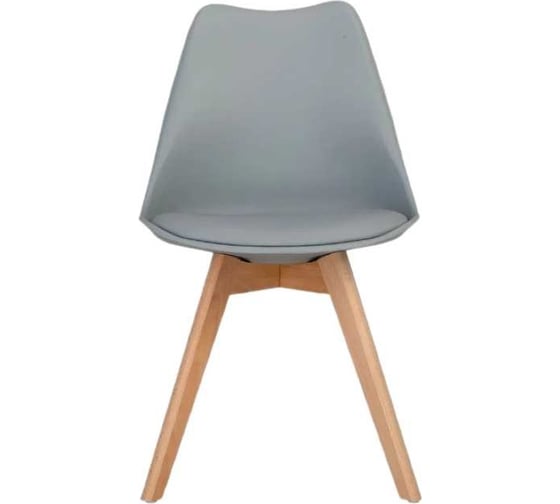 Стул LEON GROUP мягкий, в стиле eames dsw, пепельный, 1 шт. LEON1804M-PEP1