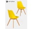Стул LEON GROUP мягкий, в стиле eames dsw, желтый, 1 шт. LEON1804M-YE1 3