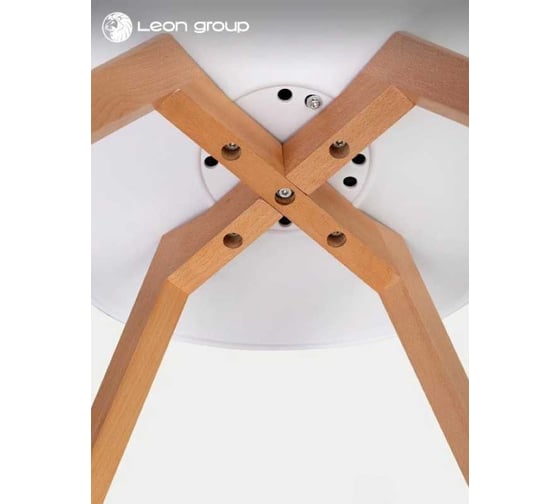 Стул LEON GROUP мягкий, в стиле eames dsw, белый, 1 шт. LEON1804M-WH1