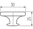 Ручка-кнопка MF H27, античная бронза 10885v 4