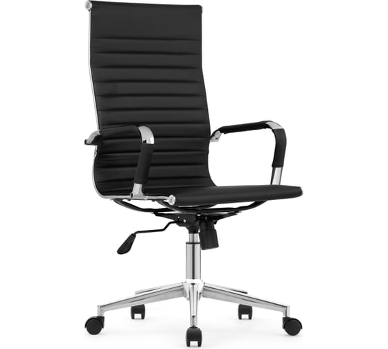 Компьютерное кресло Woodville reus pu black/chrome 15719 1