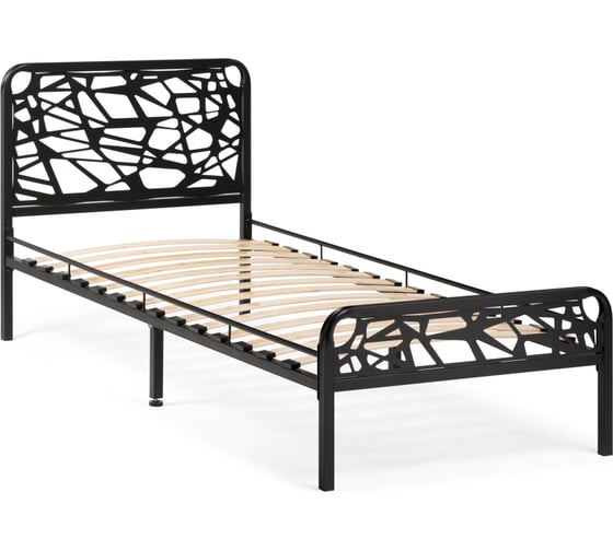 Кровать Woodville кубо 90x200 см, черный 533090