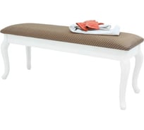 Банкетка Мебелик Вивальди с ящиком белый, ткань коронка П0005711 7602