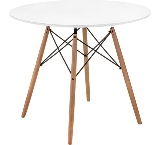 Деревянный стол Woodville table 90 white/wood 15364 1