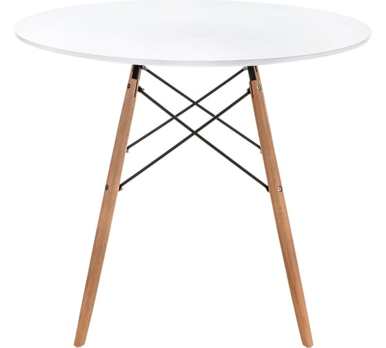 Деревянный стол Woodville table 90 white/wood 15364