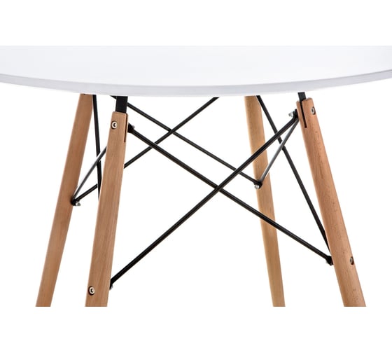 Деревянный стол Woodville table 90 white/wood 15364