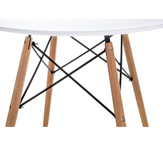 Деревянный стол Woodville table 90 white/wood 15364