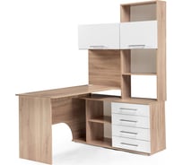 Стол Woodville кст-14п правый дуб сонома/белый 285122